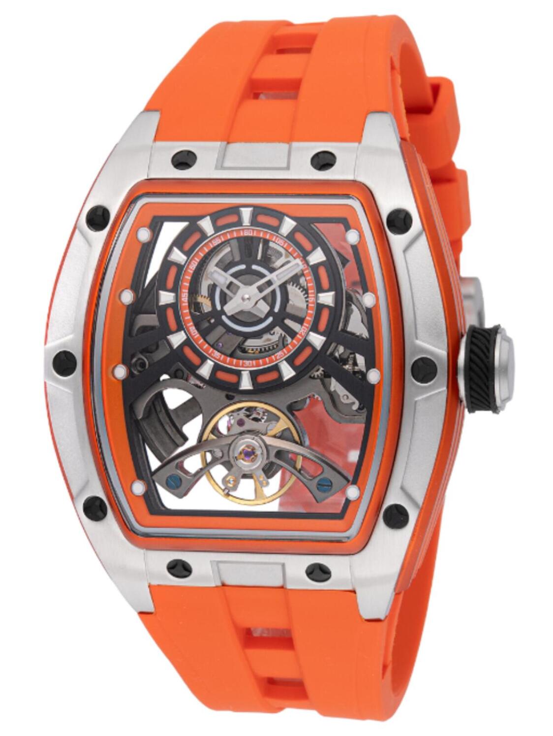 Invicta S1 Rally Torque Automatic Watch W/ Skeleton Dial - 44mm, Orange (49034)